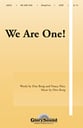 We Are One! SATB choral sheet music cover